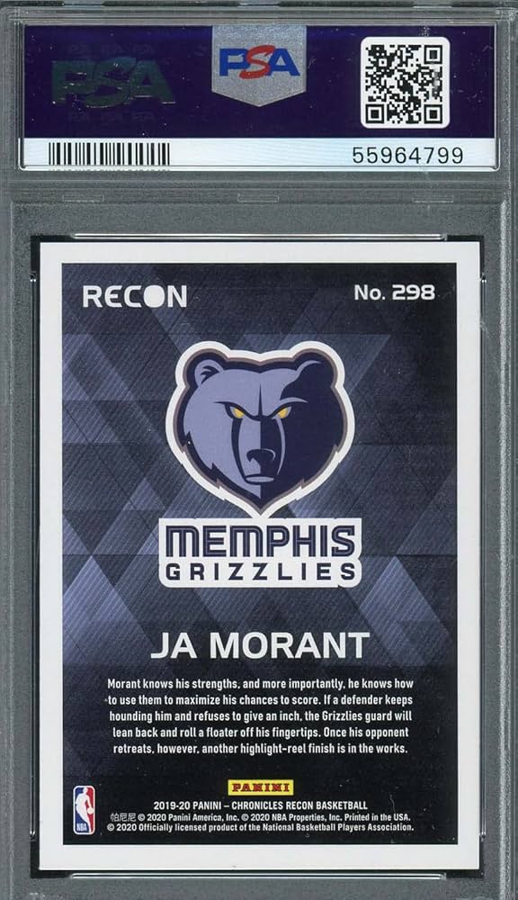 Amazon.com: Ja Morant 2019 Panini Chronicles Basketball